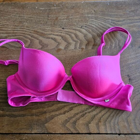 Victoria Secret Very Sexy Push Up 32b bra hot pink - Picture 1 of 5